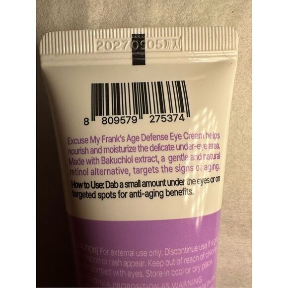 Excuse my Frank Bakuchiol Age Defense Eye Cream 30ml - Picture 3 of 5
